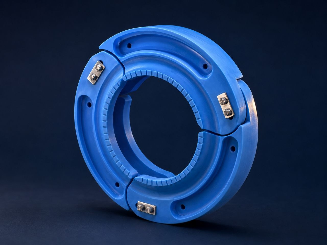 Static RunFlat segmented polymer insert